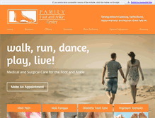 Tablet Screenshot of familyfootandankle.com